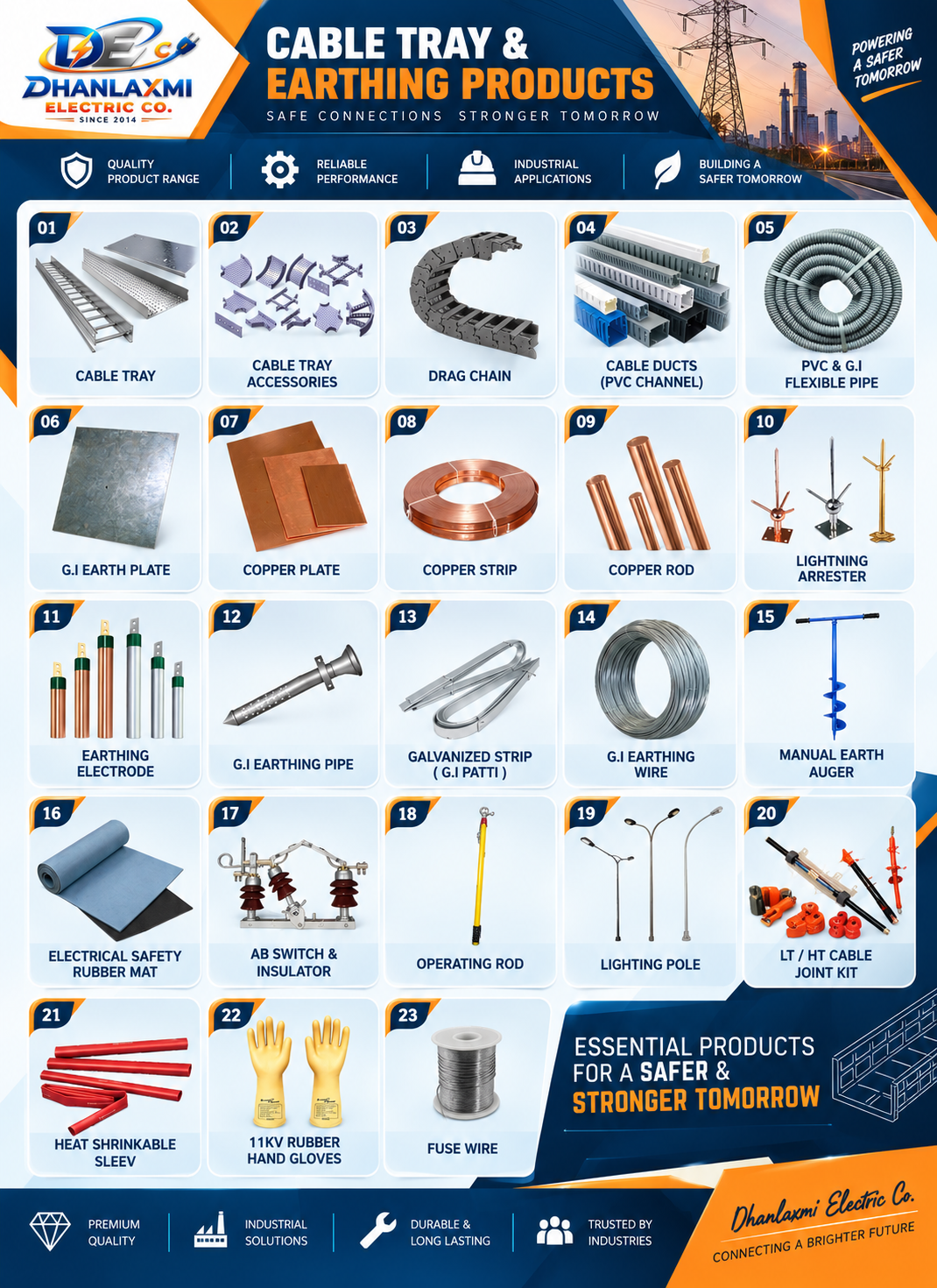 Cable Tray & Earthing All Product Range